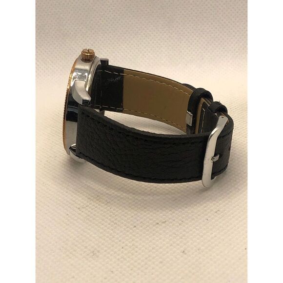 Kenneth Cole KC50877002 Women Black Leather Analog Dial Quartz Wrist Watch KS298 - Picture 8 of 9